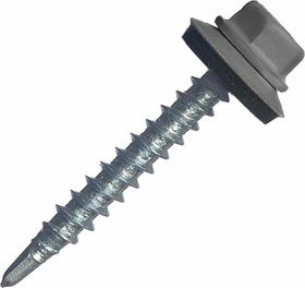 Саморезы кровельные 4,8x35 (7024) (графитовый серый) (250шт) 