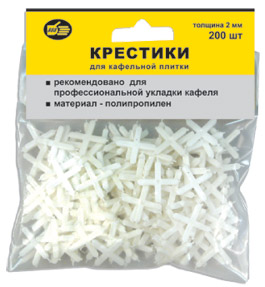 Крестики для плитки пластмассовые (150шт) 3мм (min 5/100) (3980730) 