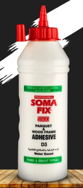 Клей SOMA FIX для дерева на D3- основе, белый  500мл (24) (S500) 