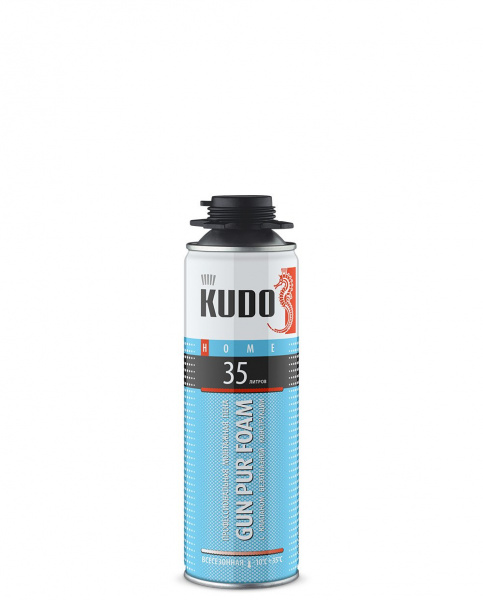 Пена монтажная KUDO HOME 35 профессиональная, всесезонная (580гр) (12) (KUPHP06U35) 
