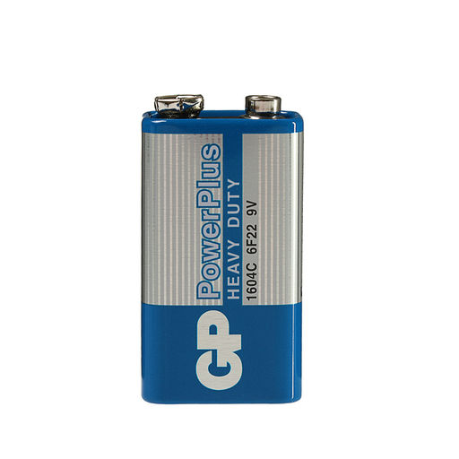 Элемент питания GP PowerPlus 1604CEBRA 6F22/9V 1S (крона)   (min 1/10) 