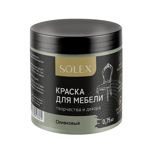 Краска для мебели SOLEX Оливковый (0,75кг) (6) (028819701) 