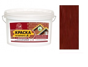 Краска акриловая по кирпичу "Радуга" красно-коричневая (2,4кг) (4) 