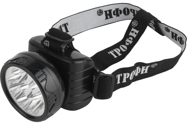 ТРОФИ Фонарь налобный TG9 аккумулятор 4V 0.9Ah 9*LED (1) 