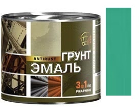 Грунт-эмаль по ржавчине (3в1) "Радуга" бирюза (0,9кг)(6) 