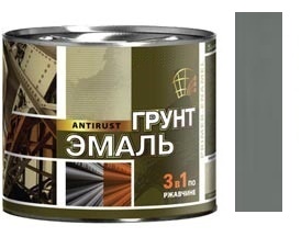 Грунт-эмаль по ржавчине (3в1) "Радуга" графит (1,9кг)(6) 