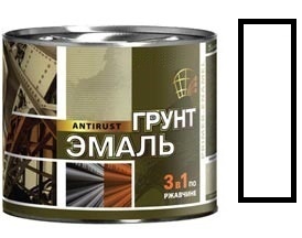 Грунт-эмаль по ржавчине (3в1) "Радуга" белая (20кг) 