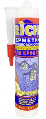 Герметик "РИЧ" каучуковый кровельный прозрачный 310мл (15) (113952) 