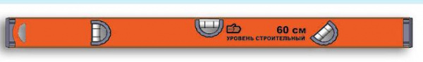 Уровень алюминиевый, скелетный 3 глазка V образное основание  60см "888" (10) (3018206) 