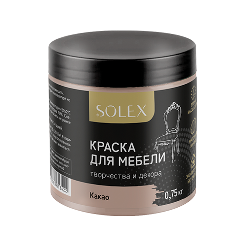 Краска для мебели SOLEX Какао (0,75кг) (6) (028819707) 