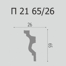 Плинтус потолочный Де-Багет П 21 65/26 (70шт) 