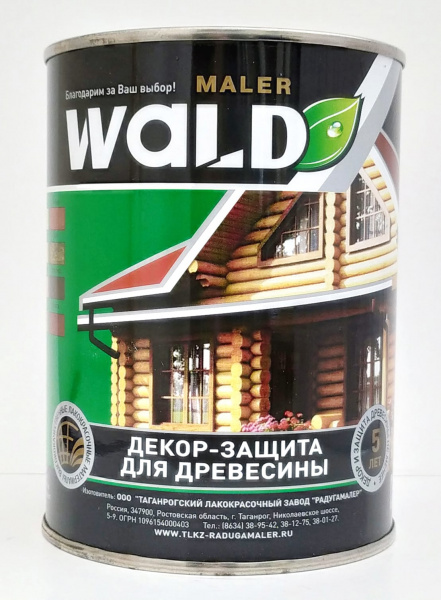 Деревозащитный состав "WALD" орех  (1л) (6) 