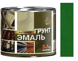 Грунт-эмаль по ржавчине (3в1) "Радуга" зеленая (20кг) 