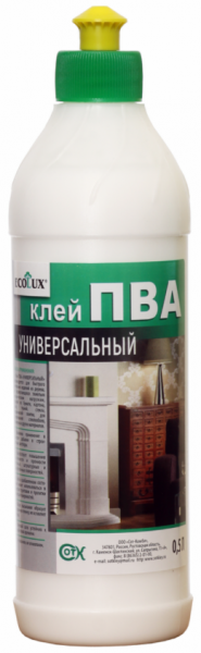 Клей ПВА универсальный "ECOLUX " (0,25кг) (35) 