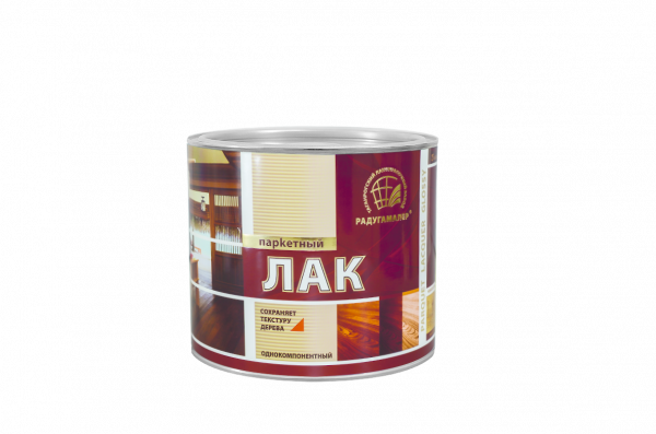 Лак паркетный "Радуга" алкидно-уретановый глянцевый бесцветный (0,9л) (6) 