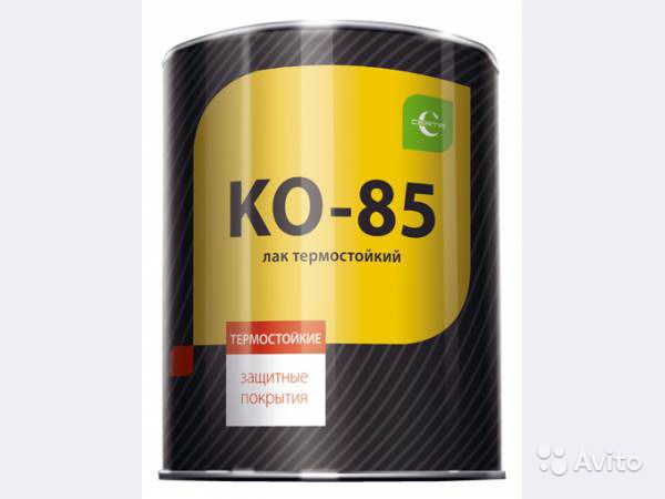 Лак "CERTA" КО-85 бесцветный термостойкий по кирпичу, бетону, керамике, стеклу, до 250°С (0,7кг)(6) 