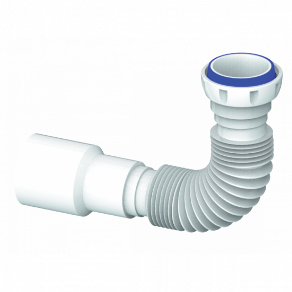 Юникорн D45 Гибкое соединение 400мм Ø40х40/50 с гайкой 1 1/2" (Ø 40) (150) 