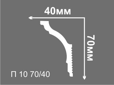 Плинтус потолочный Де-Багет П 11 60/60 (55шт) 