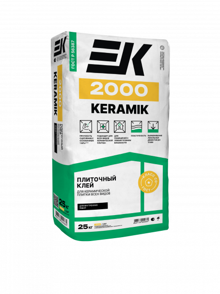 EK2000 KERAMIK клей для керамической плитки  (5кг) (min 6/216) 