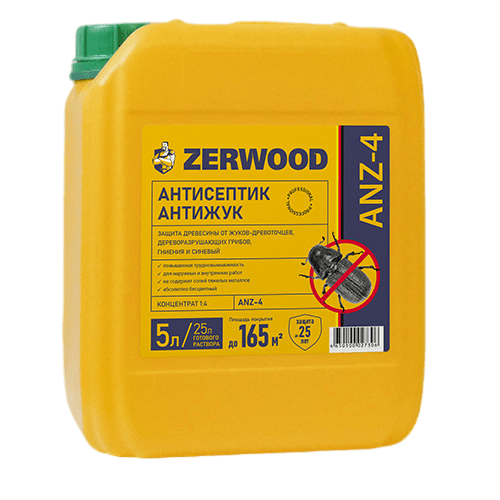Антисептик "ZERWOOD" АНТИЖУК концентрат 1:4 (5л) (00871696249) 