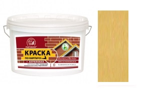 Краска акриловая по кирпичу "Радуга" песочная (2,4кг) (4) 