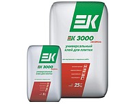 EK3000 UNIVERSAL клей для плитки и керамогранита  (5кг) (min 6/216) 