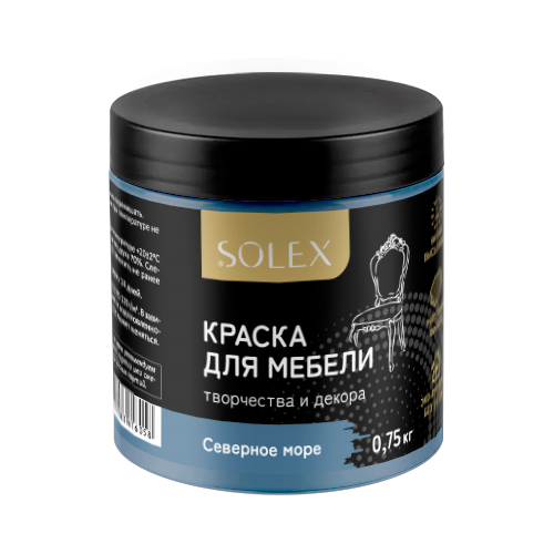 Краска для мебели SOLEX Северное море (0,75кг) (6) (028819861) 