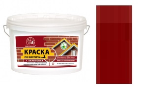 Краска акриловая по кирпичу "Радуга" коричневая (2,4кг) (4) 