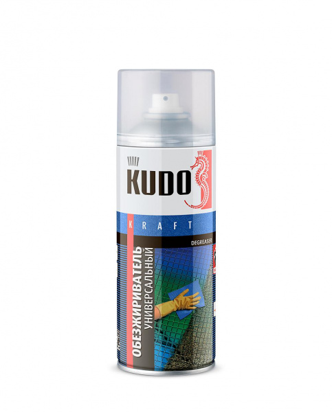 Обезжириватель аэрозольный KUDO универсальный KU-9102 (520мл) (12шт) 