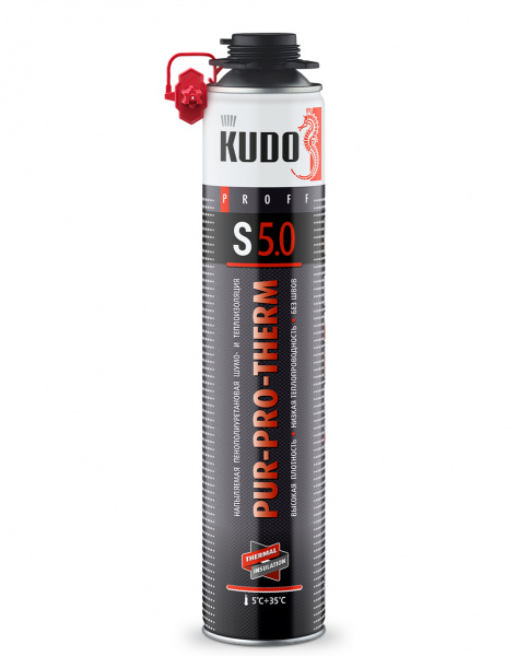 Напыляемая бесшовная теплоизоляция KUDO высокой плотности KUPPTER10S5.0 (1000мл) (850гр) (12/768)  
