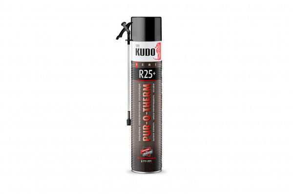 Напыляемая бесшовная теплоизоляция KUDO высокой плотности PUR-O-THERM R25+ (850гр) (12) 