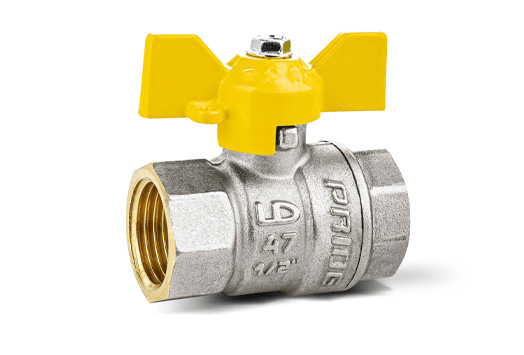 Кран шаровый LD Pride газ 1/2" в/в бант (30) 