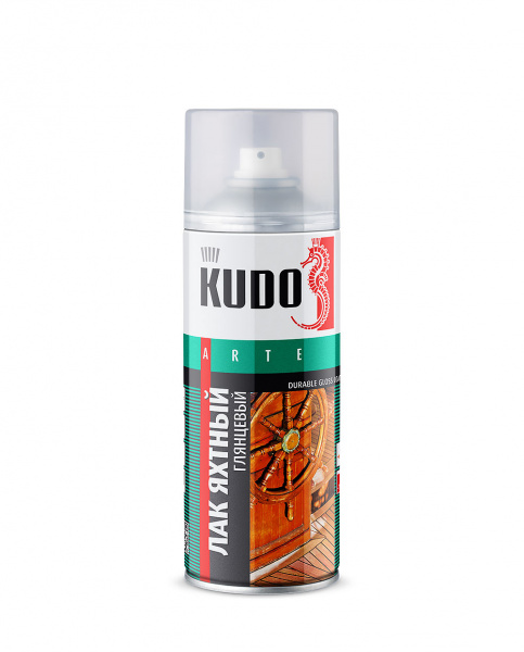Лак KUDO аэрозольный KU-9003 яхтный глянцевый 520мл (12) 