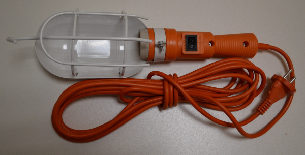 Светильник переноска ЛСУ-1 Е27 60W 220V (АС) 5м с выключателем (1) 