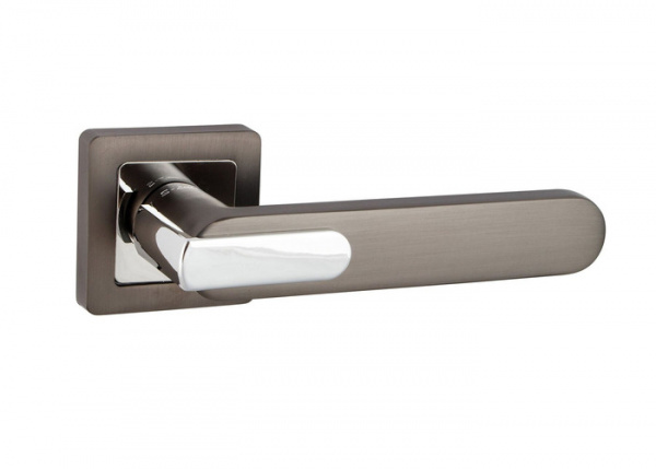 Ручки дверные S-Locked A-117-р MBN/CP графит (20) 