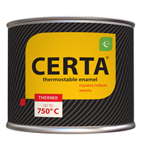 Эмаль термостойкая "CERTA" до 700°С графит (0,4кг) (36) (CPR00061) 