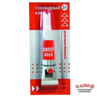 Клей "АДМ" Супер обувной 3гр блистер (min 12/288) (GHS325OB) 