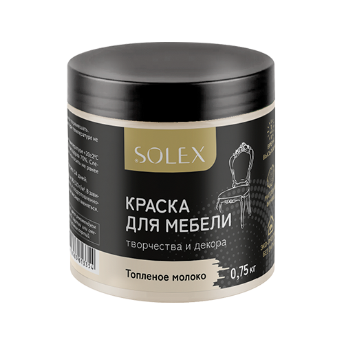 Краска для мебели SOLEX Топленое молоко (0,75кг) (6) (028819711) 