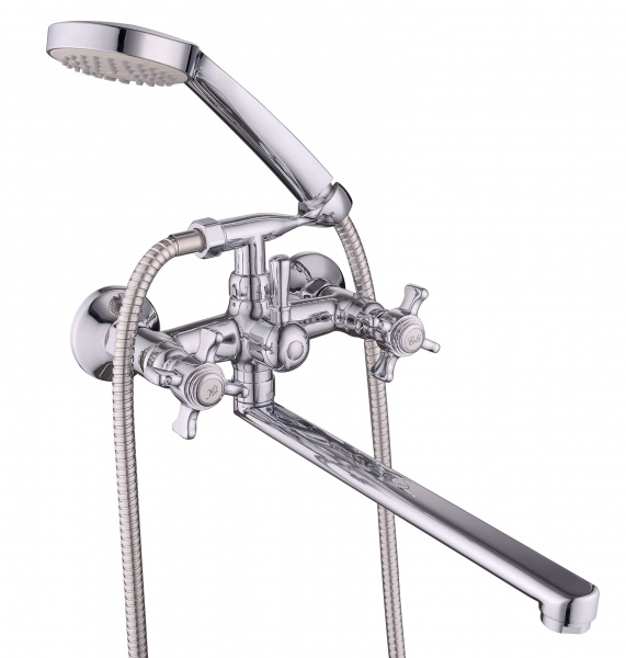 Смеситель для ванной "LUCKY TAP" BBD-2005-35L-61, 1/2" золотниковый переключатель душа, латунь (862) 