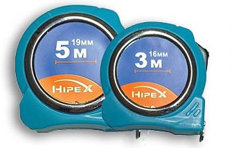 Рулетка  5м*19мм "Hipex" пластиковый корпус (12/120) (3016051) 
