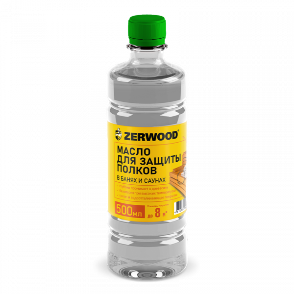 Масло "ZERWOOD" для защиты полков в банях и саунах (0,5кг) (24) (00973193) 