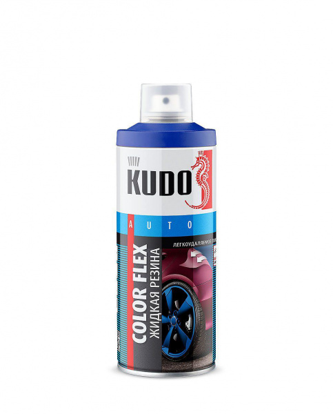 ЖИДКАЯ РЕЗИНА KUDO COLOR FLEX прозрачная 520мл (6) (KU-5551) 