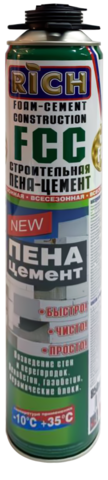 Пена-цемент строительная РИЧ (900гр) (12) (113965) 