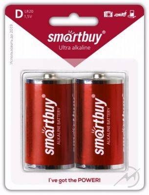 Элемент питания Smartbuy LR20/373 BL2 SBBA-D02B (min 2/12) 