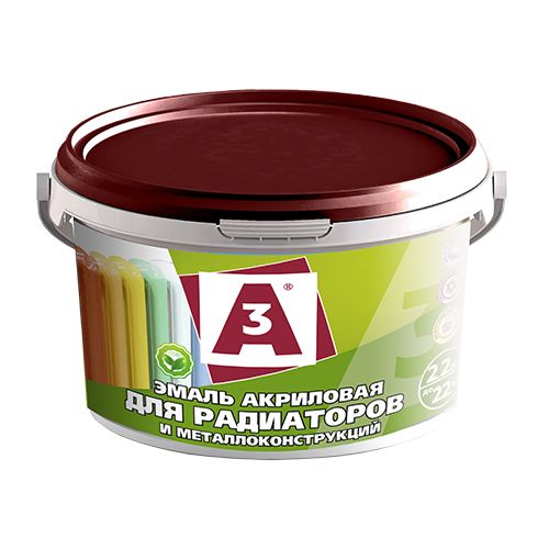Эмаль акриловая "А3" для радиаторов и металлоконструкций (2,2кг) (4/240) (00871684) 