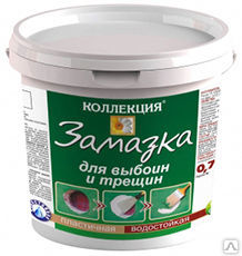 Замазка "КОЛЛЕКЦИЯ" для выбоин и трещин (1,4кг) (12/528) (01107) 