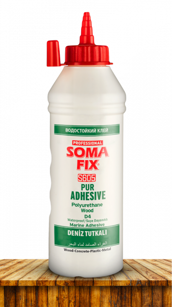 Клей SOMA FIX водостойкий D4 прозрачный 500мл (24) (S604) 