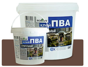 Клей ПВА строительный "ECOLUX " (2кг) (8) 