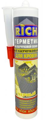 Герметик "РИЧ" каучуковый кровельный черный 310мл (15) (116101) 