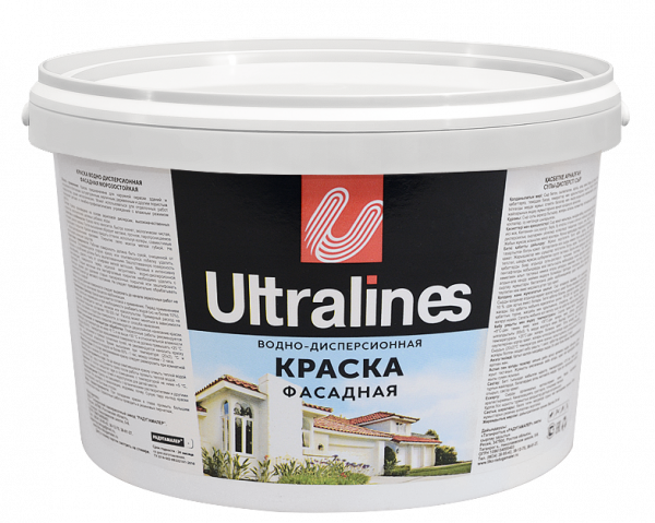 Краска "Ultralines" акриловая моющаяся интерьерная   (1,5кг) (8) 
